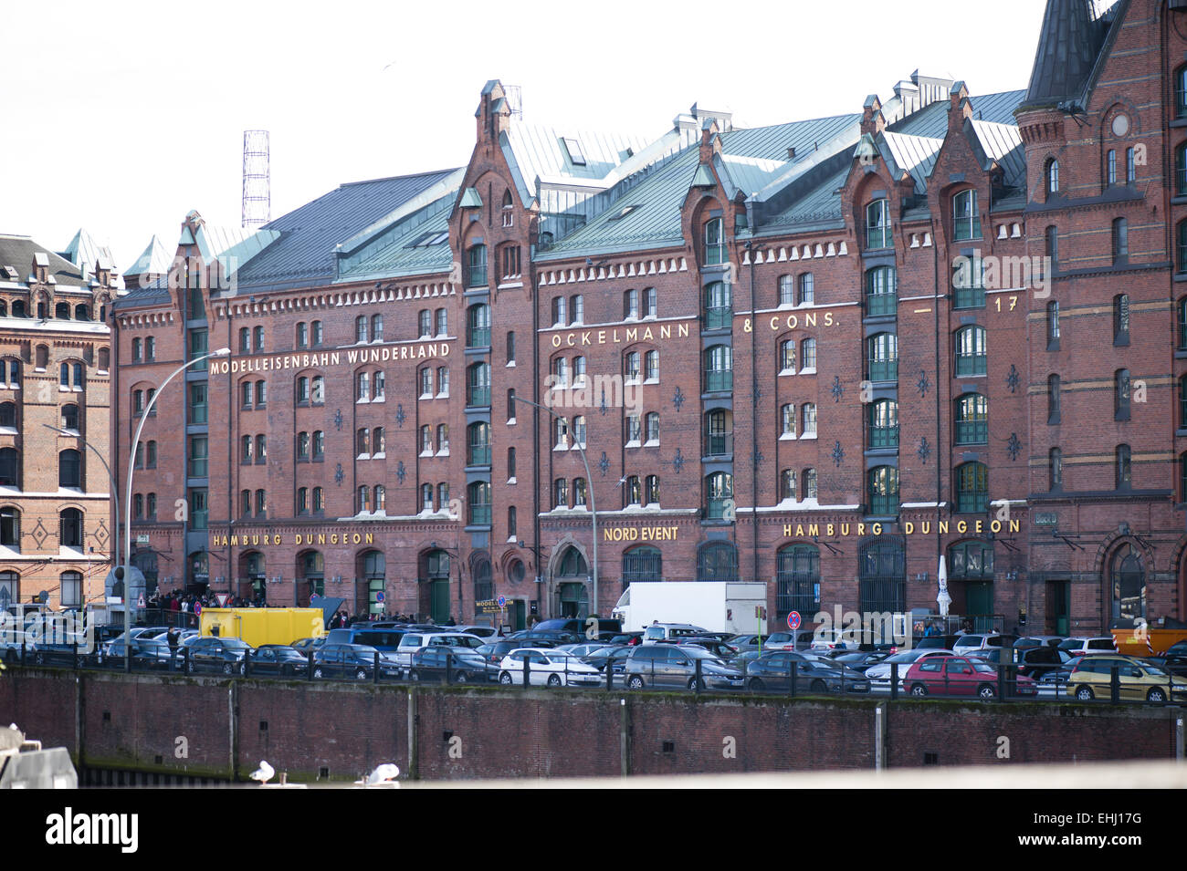 Speicherstadt in Hamburg Stockfoto