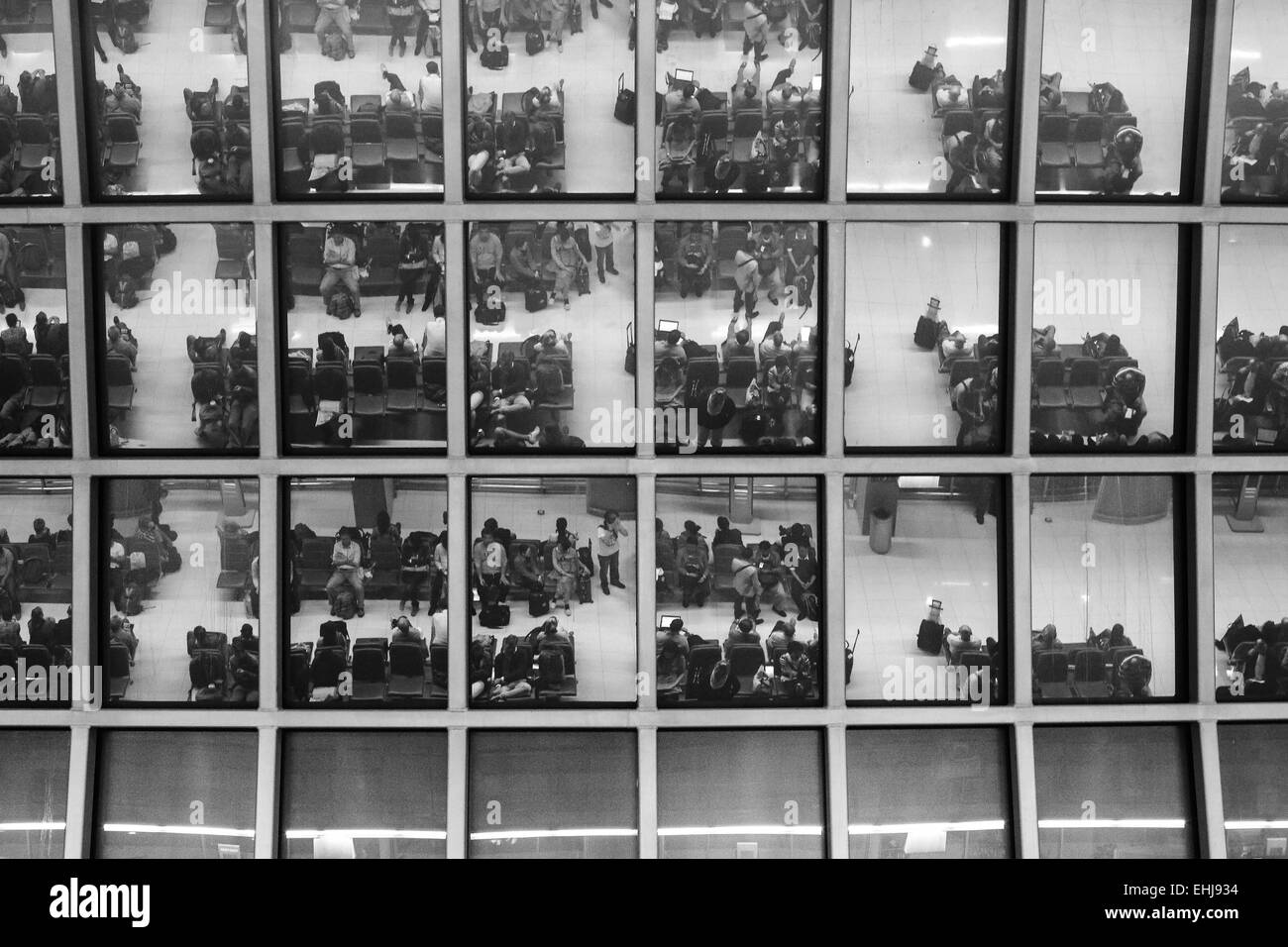 Flughafen Terminal Suvarnabhumi Flughafen - Samut Prakan, Thailand Stockfoto