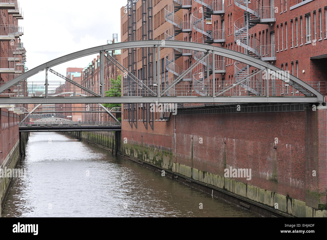 Speicherstadt in Hamburg Stockfoto