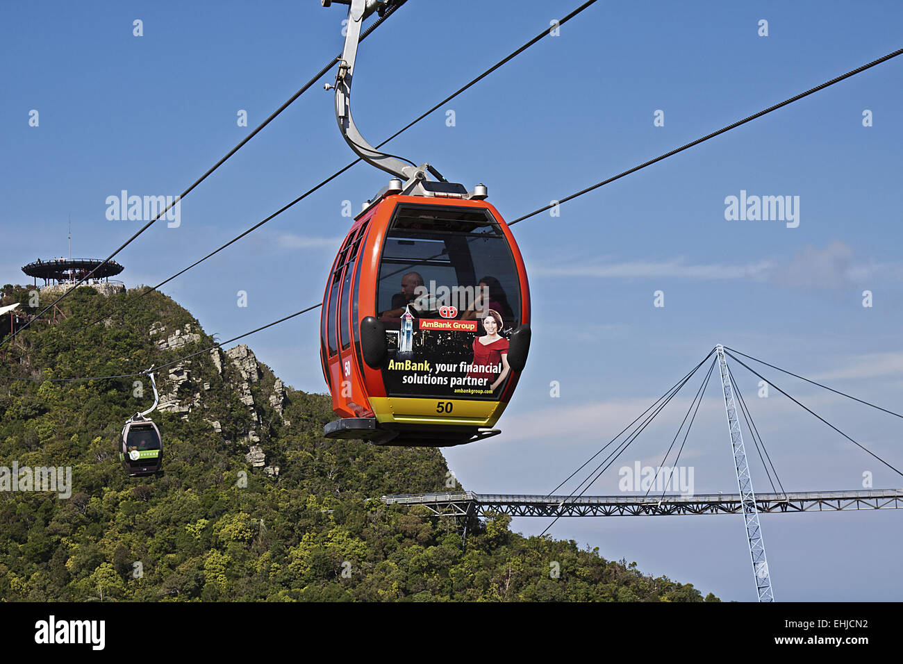 Seilbahn Stockfoto