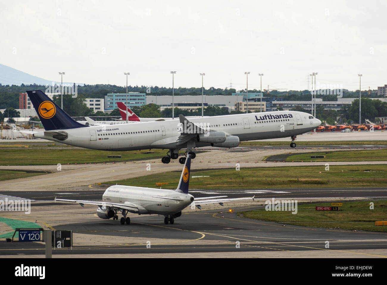 Lufthansa A340-300 Stockfoto