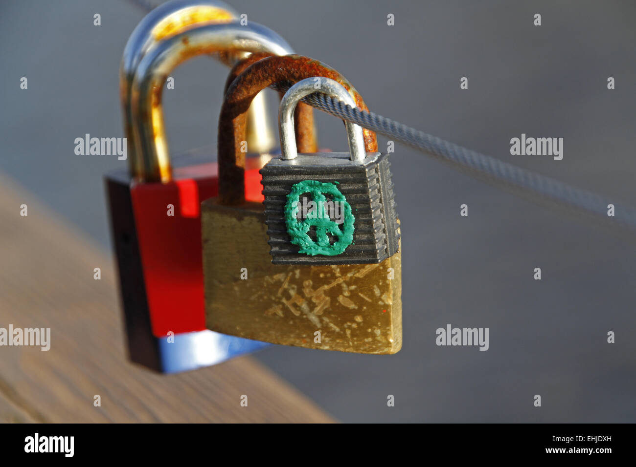 Liebesschlösser Stockfoto