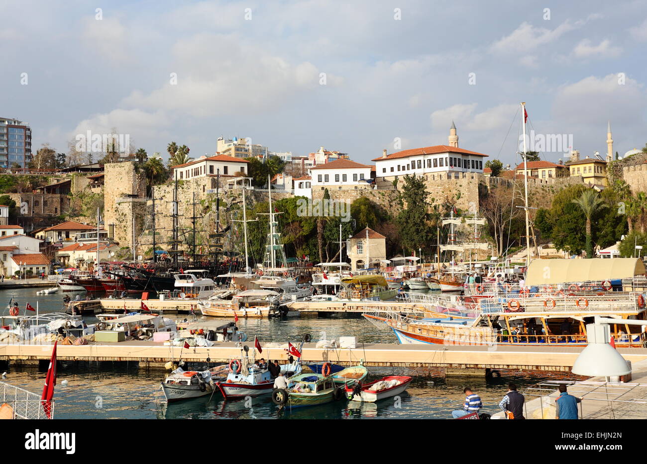 Hafen von Antalya. Stockfoto