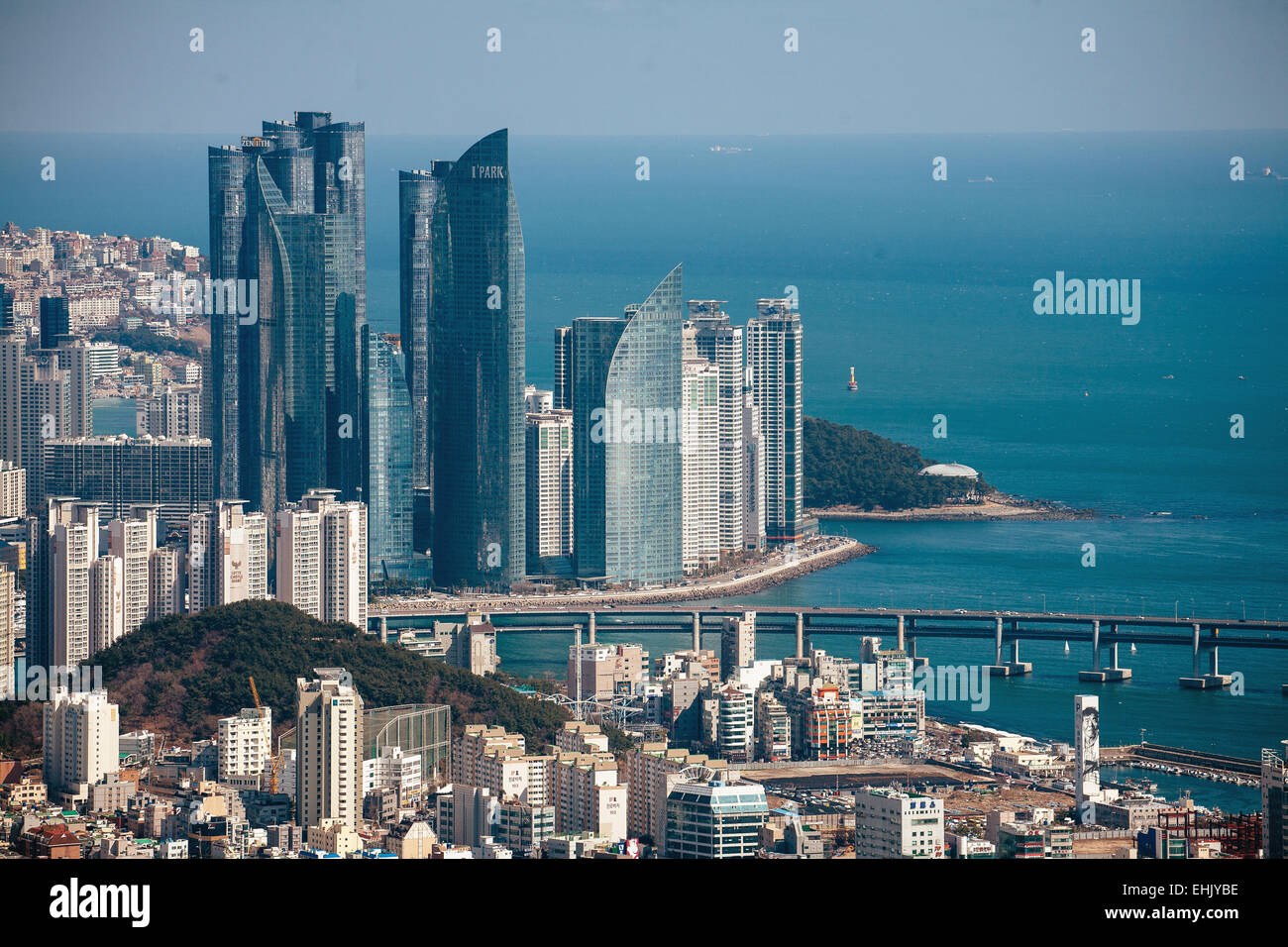 Haeundae i'park Wohnungen in Pusan, Korea Stockfoto