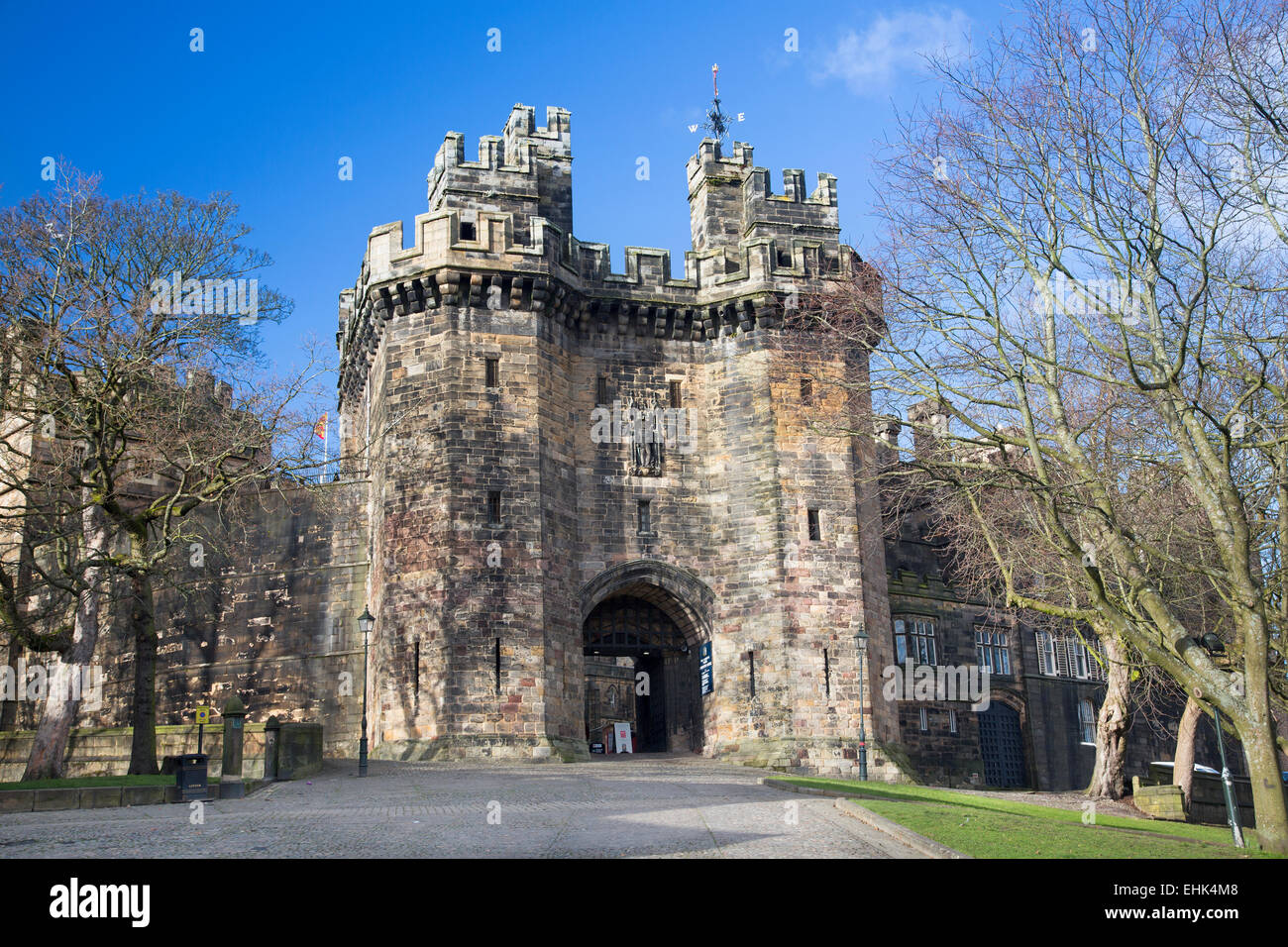 Lancaster Castle Lancaster Lancashire Stockfoto