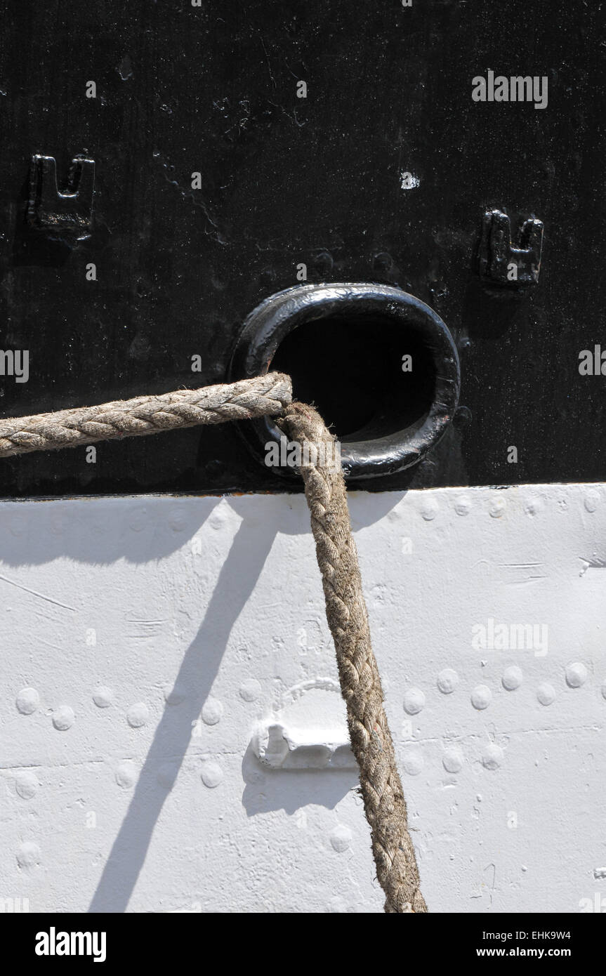 Schwarz / weiß-Rumpf Stockfoto