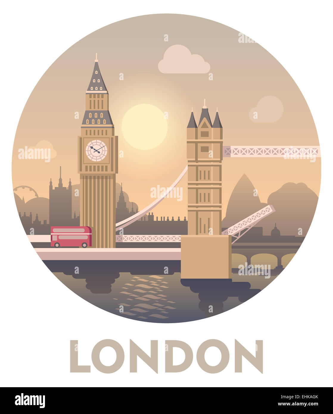 Reiseziel London Stockfoto