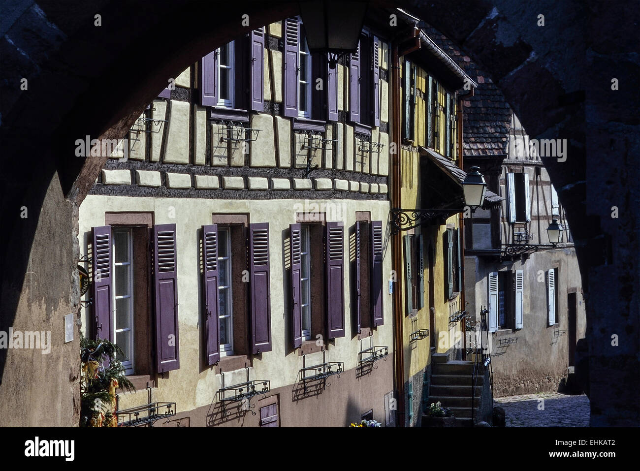 Ammerschwihr Dorf. Haut-Rhin. Das Elsass. Frankreich Stockfoto