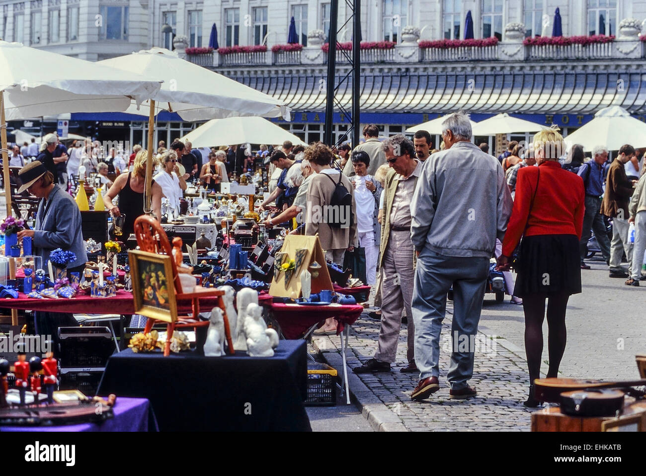Dänemark Kopenhagen antiker Flohmarkt Stockfoto