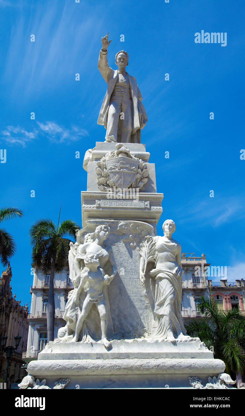 Denkmal von Jose Marti in der Mitte der Stadt, Havanna, Kuba Stockfoto