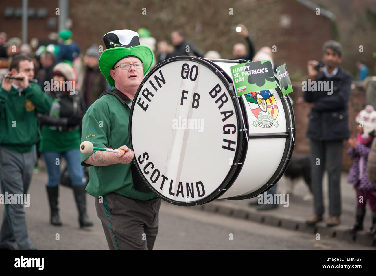 Manchester jährlichen St. Patricks Day Parade Stockfoto