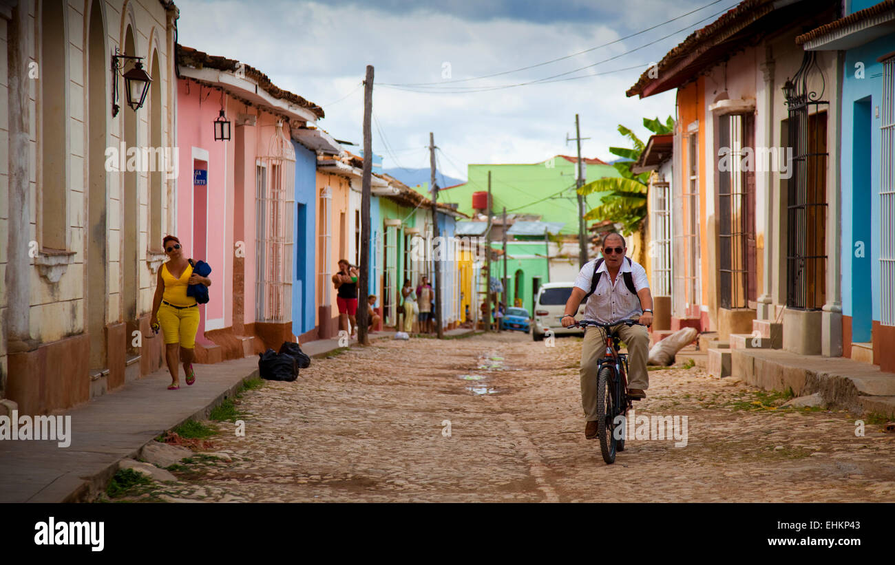 Leben auf der Straße in Trinidad, Kuba Stockfoto