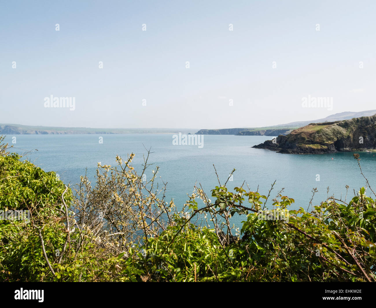 Die schöne Bucht bei Cwm yr Eglwys Stockfoto