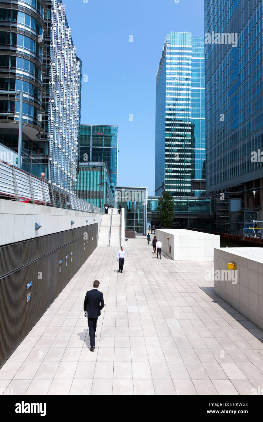 Canary Wharf - der financial District of London Stockfoto