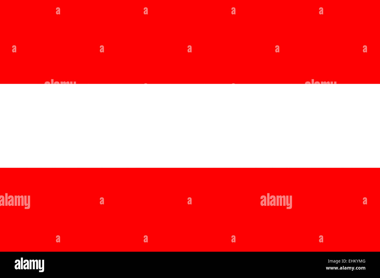 Nationalflagge der Republik Österreich. Stockfoto