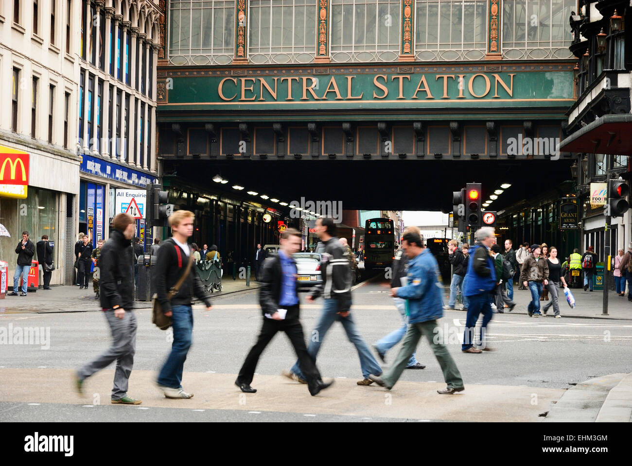 Glasgow Central station Stockfoto