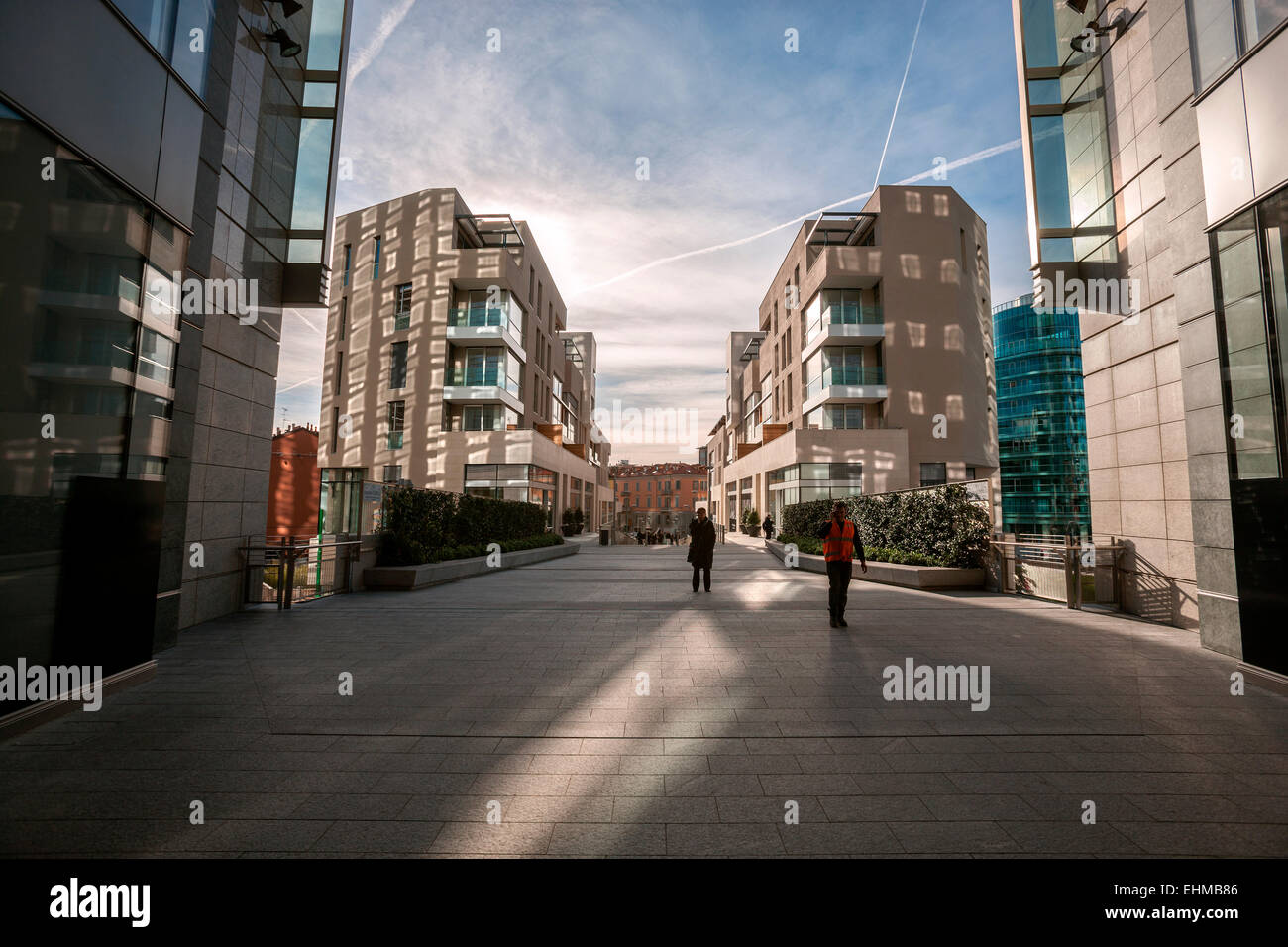 Mailand, Gae Aulenti quadratisch, neuer Stadtteil Porta Nuova, Gebäude Stockfoto