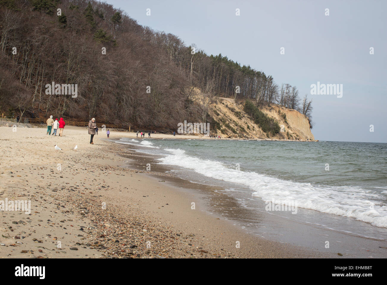 Cliff Orlowo an Ostsee Stockfoto