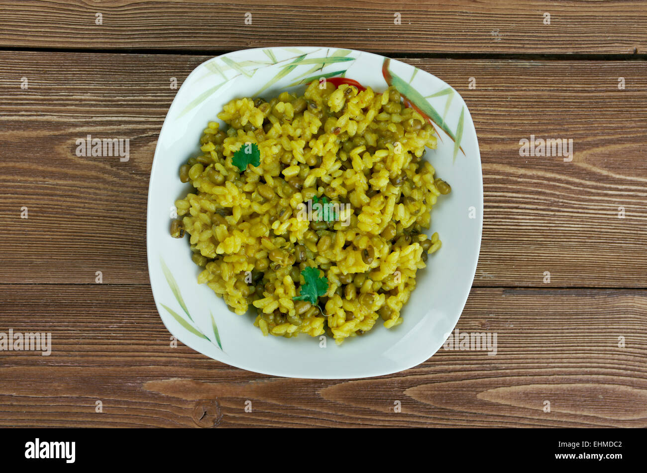 Moong dal Khichdi - traditionelles indisches Gericht namens Khichdi Stockfoto