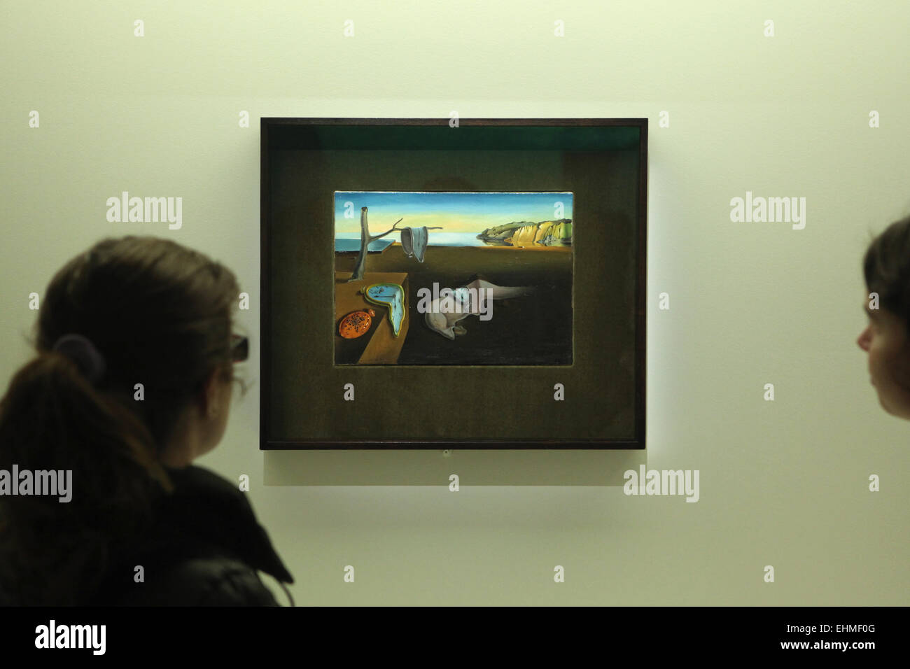 Malen die Beständigkeit der Erinnerung (1931) von Salvador Dali in seiner Ausstellung im Centre