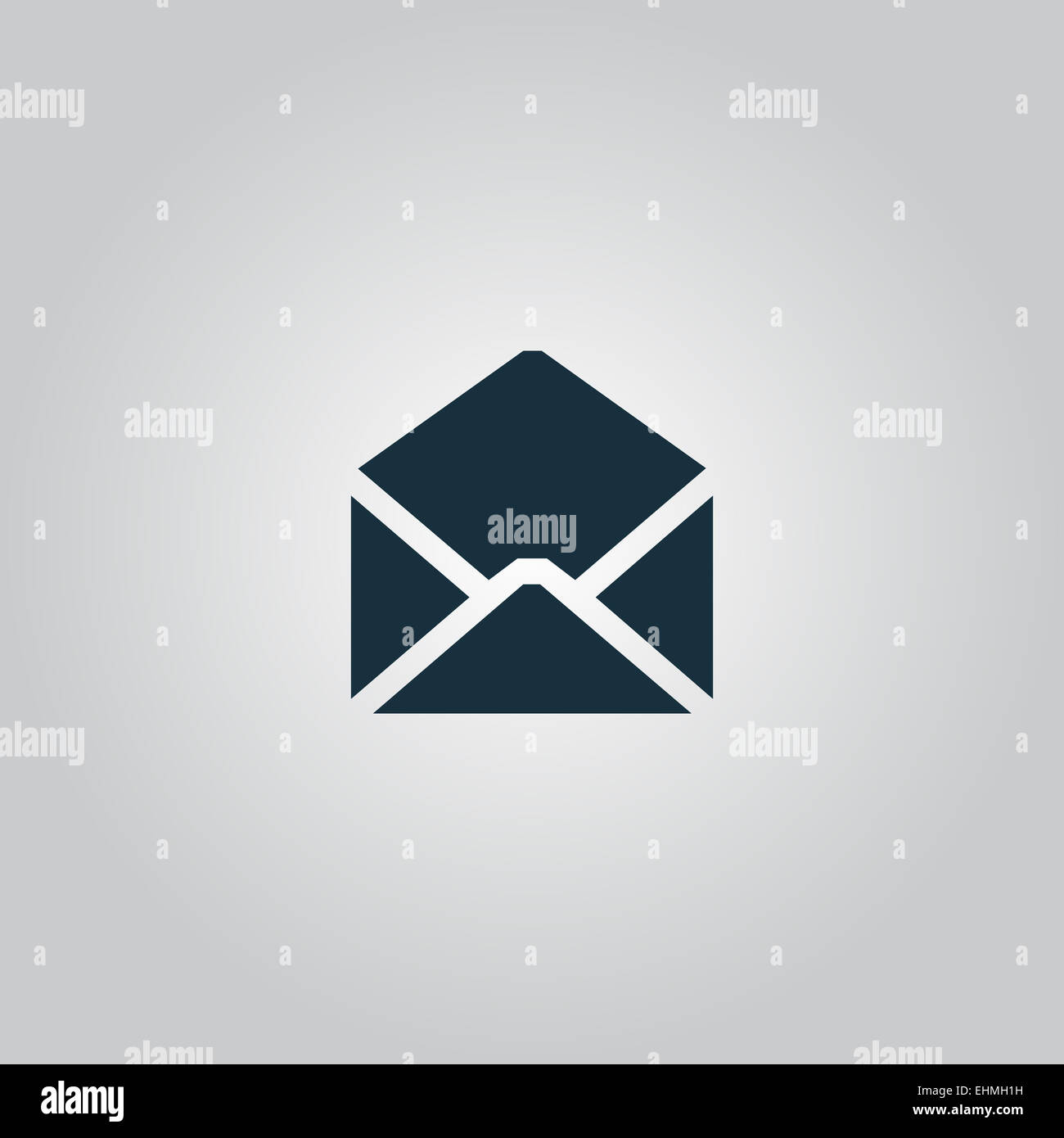 Mail Briefsymbol, Vektor-Illustration. Flache Design-Stil Stockfoto