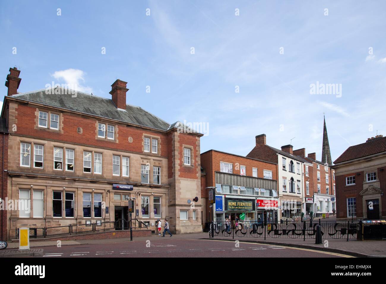 Stadtzentrum von Hinckley, Leicestershire, UK. Stockfoto