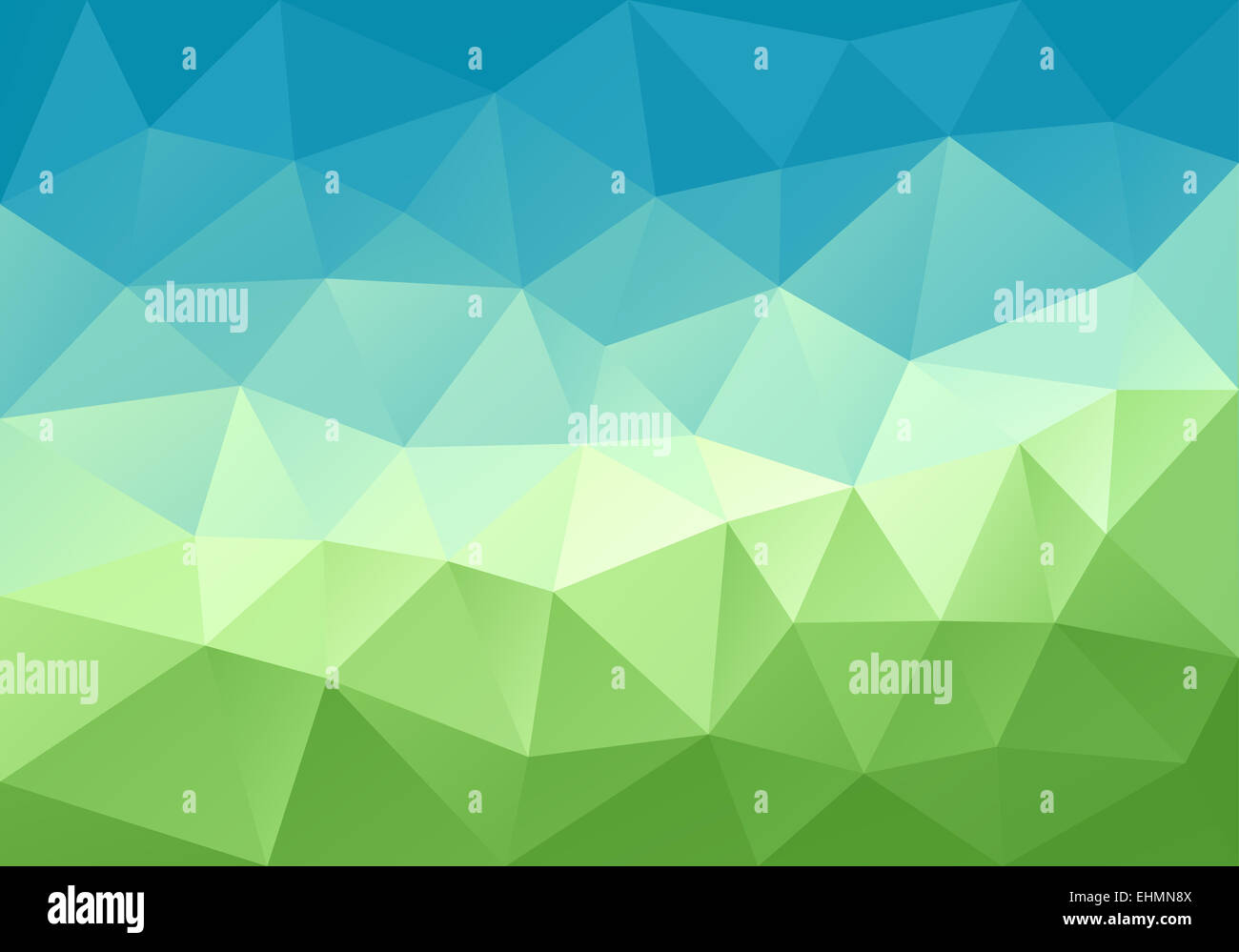 abstrakte blauen und grünen low-Poly Hintergrund, Vektor-Design-element Stockfoto