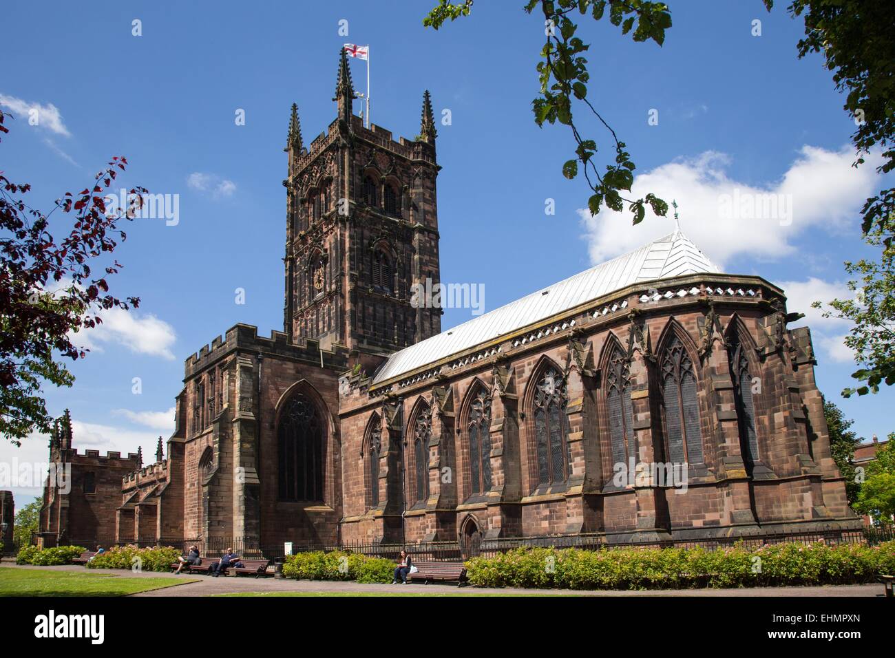 St Peter Kirche Stadtzentrum von Wolverhampton Stockfoto