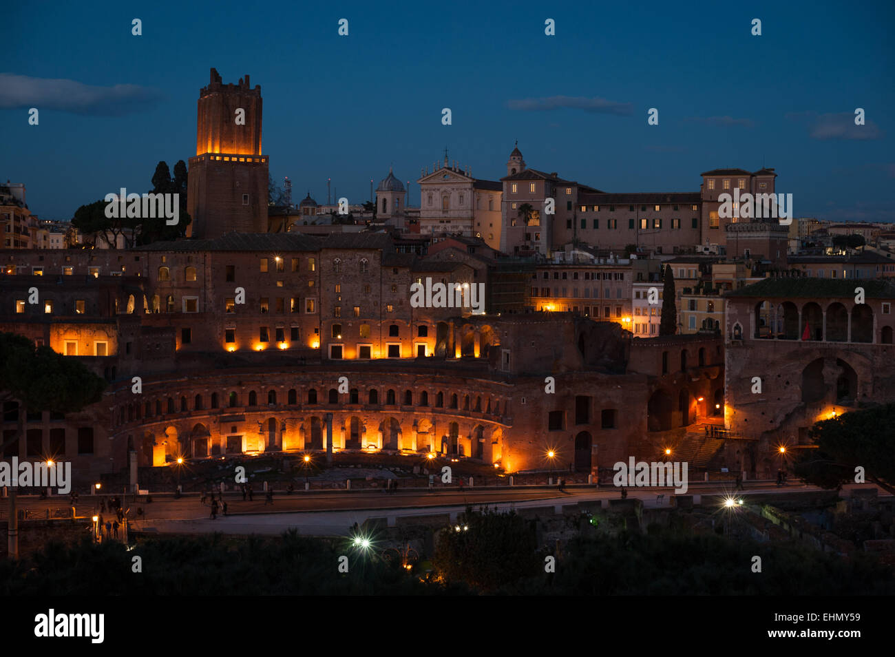 Trajans Märkte oder Mercati di Traiano, Via IV Novembre, Rom, Latium, Italien. Stockfoto