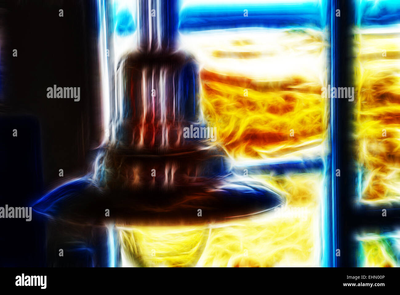 Aus dem Fenster schauen Stockfoto