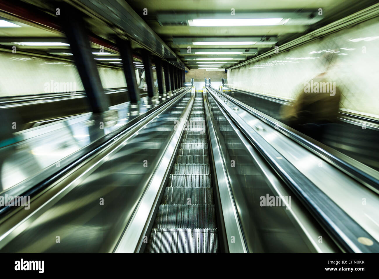 Rolltreppen. Stockfoto