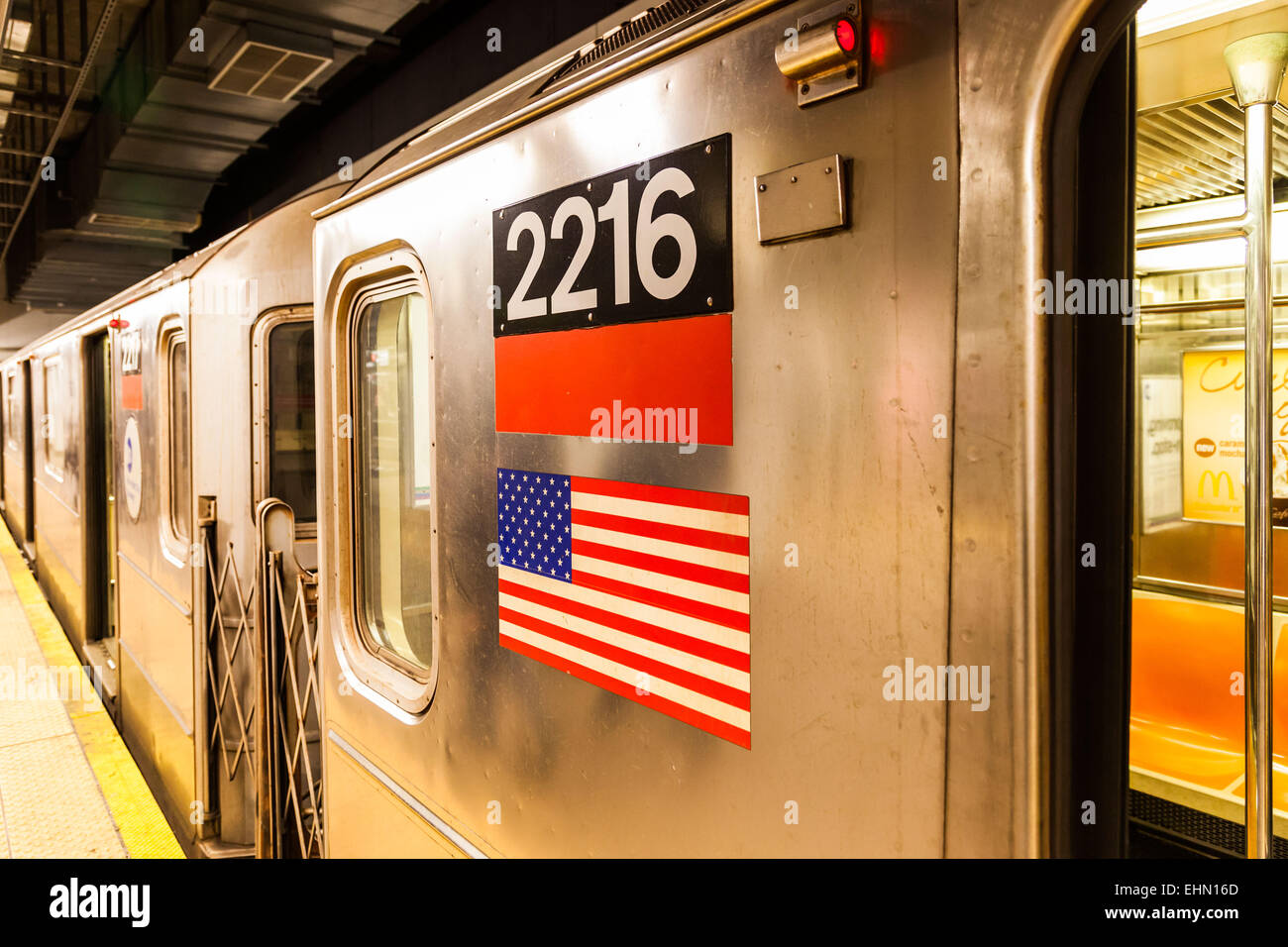 New York City Subway, USA. Stockfoto