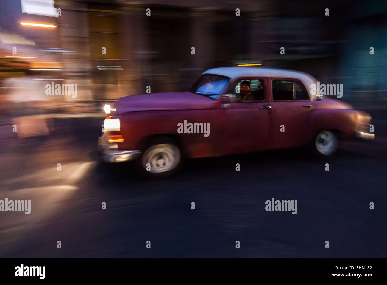 Amerikanische Autos der 50er Jahre, Kuba. Stockfoto