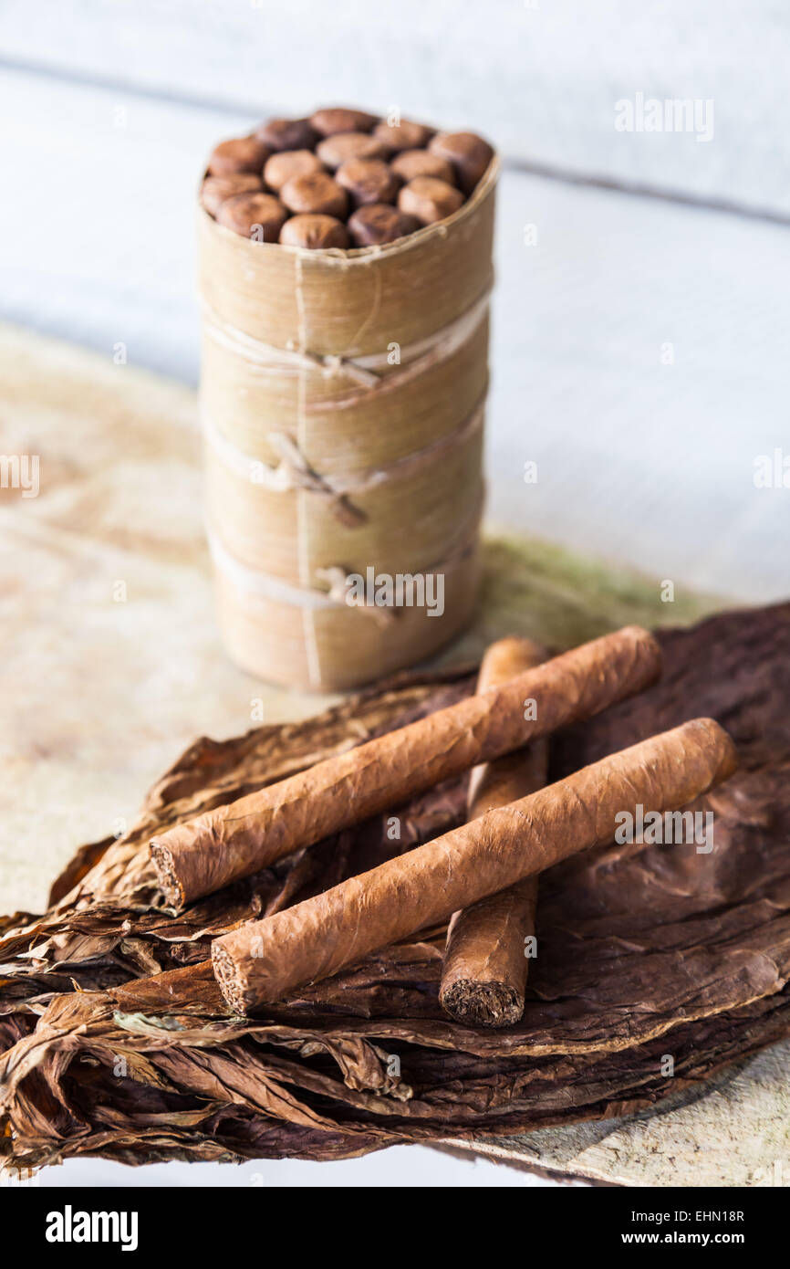 Handgemachte Zigarren, Vinales, Kuba. Stockfoto