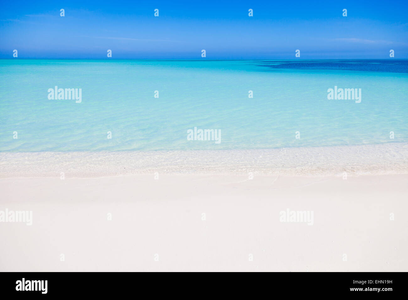 Strand von Cayo Levisa, Kuba. Stockfoto