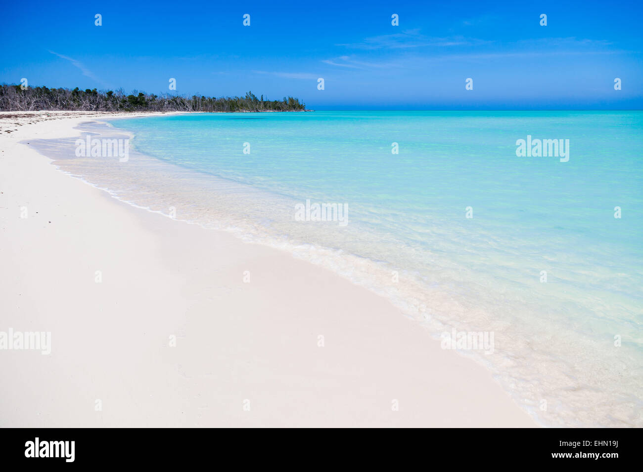 Strand von Cayo Levisa, Kuba. Stockfoto
