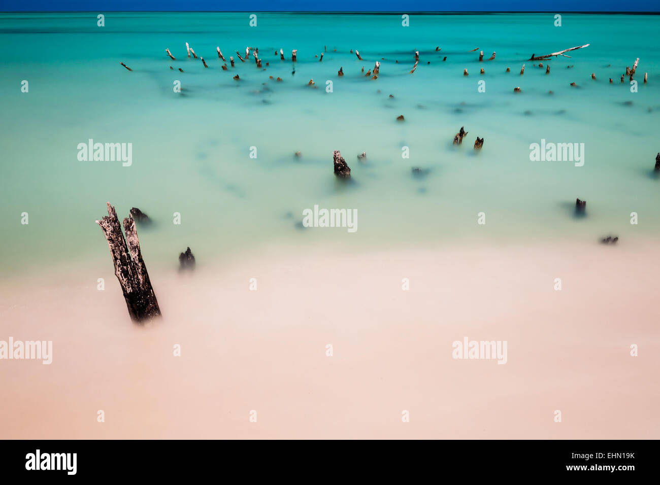 Strand von Cayo Levisa, Kuba. Stockfoto