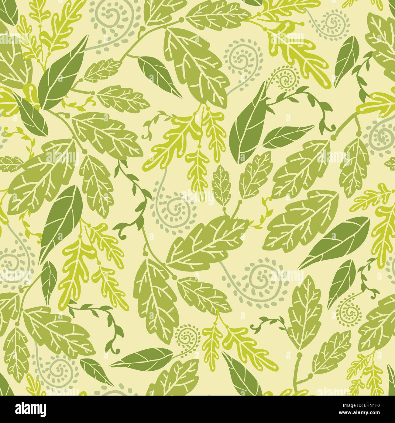 Grüne Blätter Musterdesign Hintergrund Stockfoto