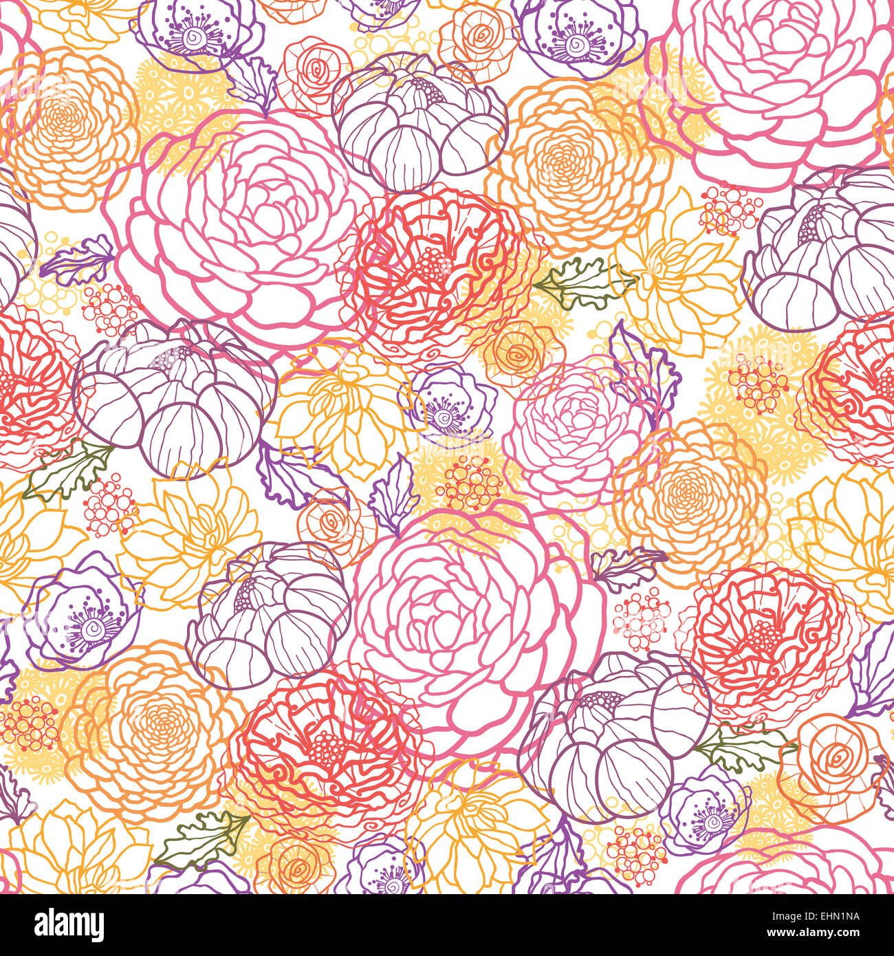 Süße Blumen Musterdesign Hintergrund Stockfoto