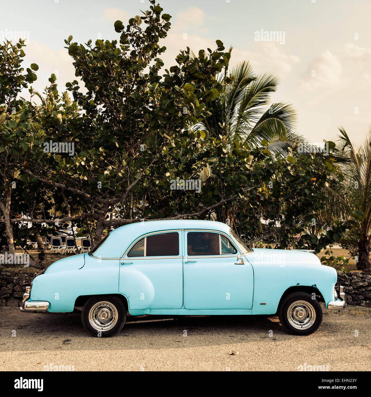 50er Jahre amerikanisches Auto, Kuba. Stockfoto