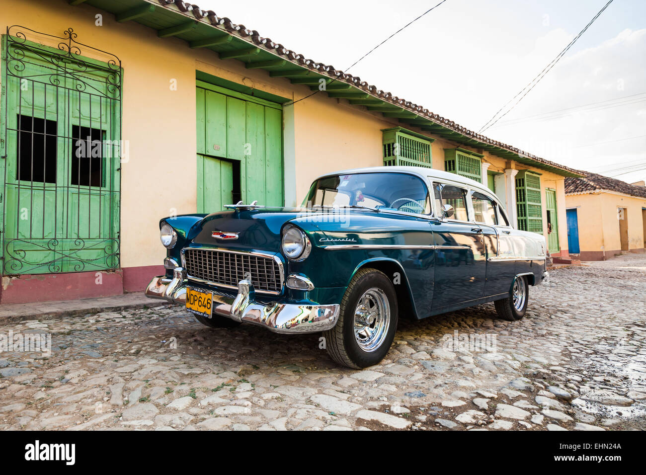 50er Jahre amerikanisches Auto, Trinidad, Kuba. Stockfoto