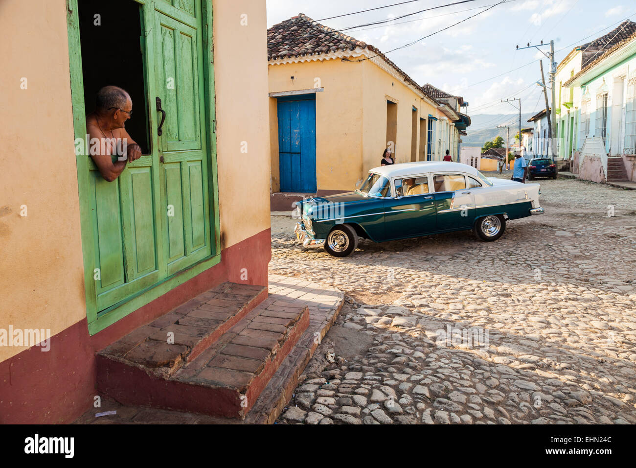 50er Jahre amerikanisches Auto, Trinidad, Kuba. Stockfoto