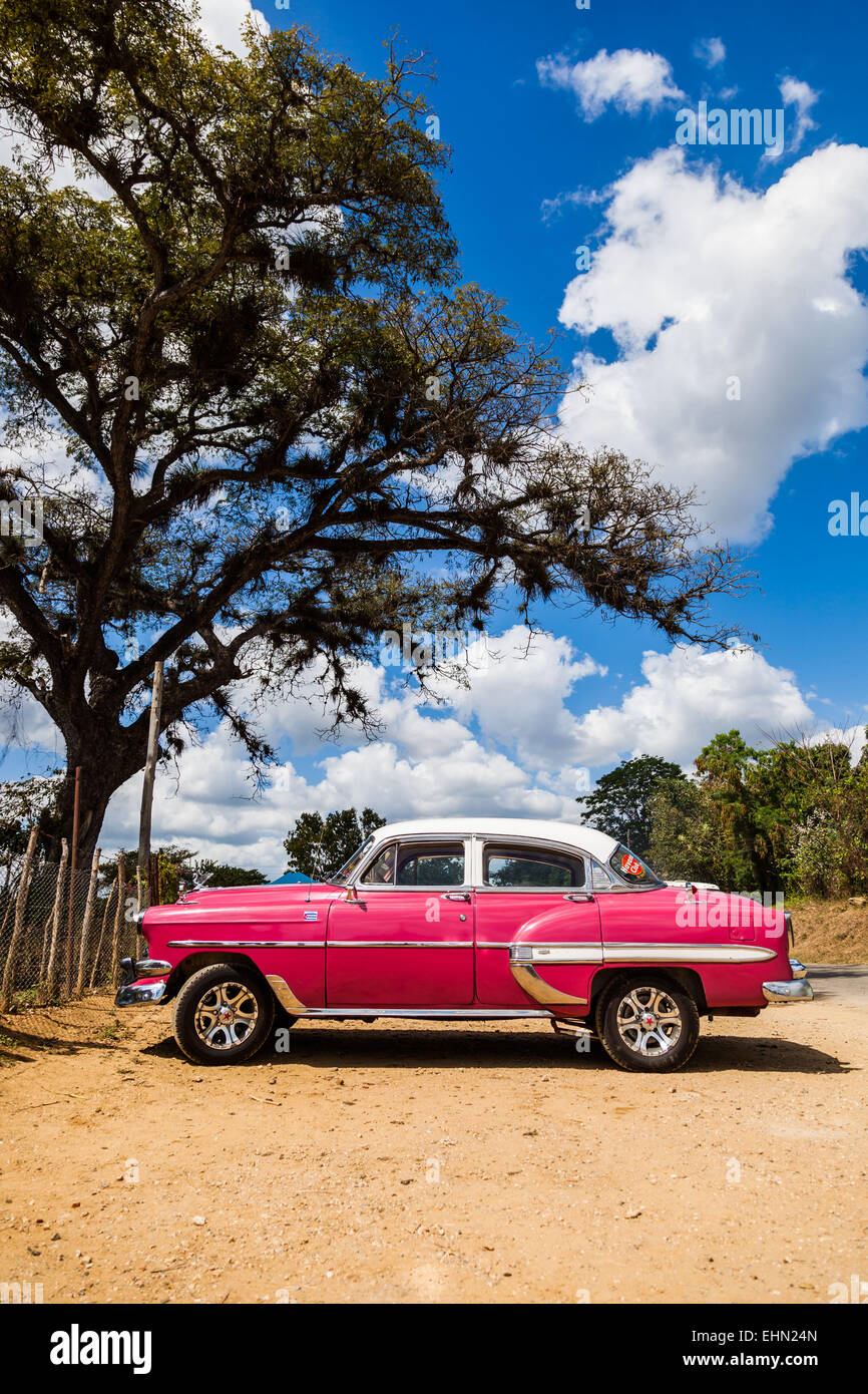 50er Jahre amerikanisches Auto, Kuba. Stockfoto