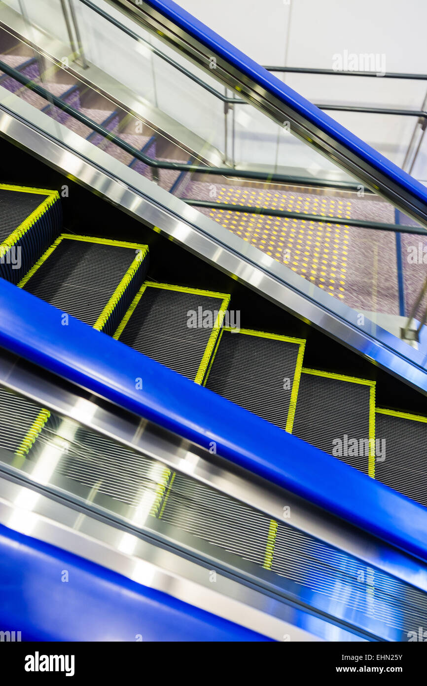 Rolltreppe. Stockfoto