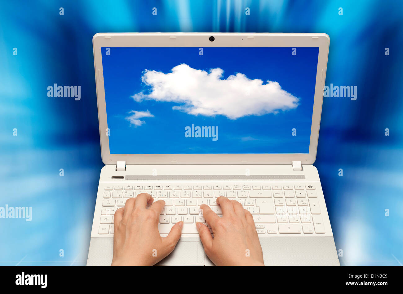 Cloud-computing-Konzept Stockfoto