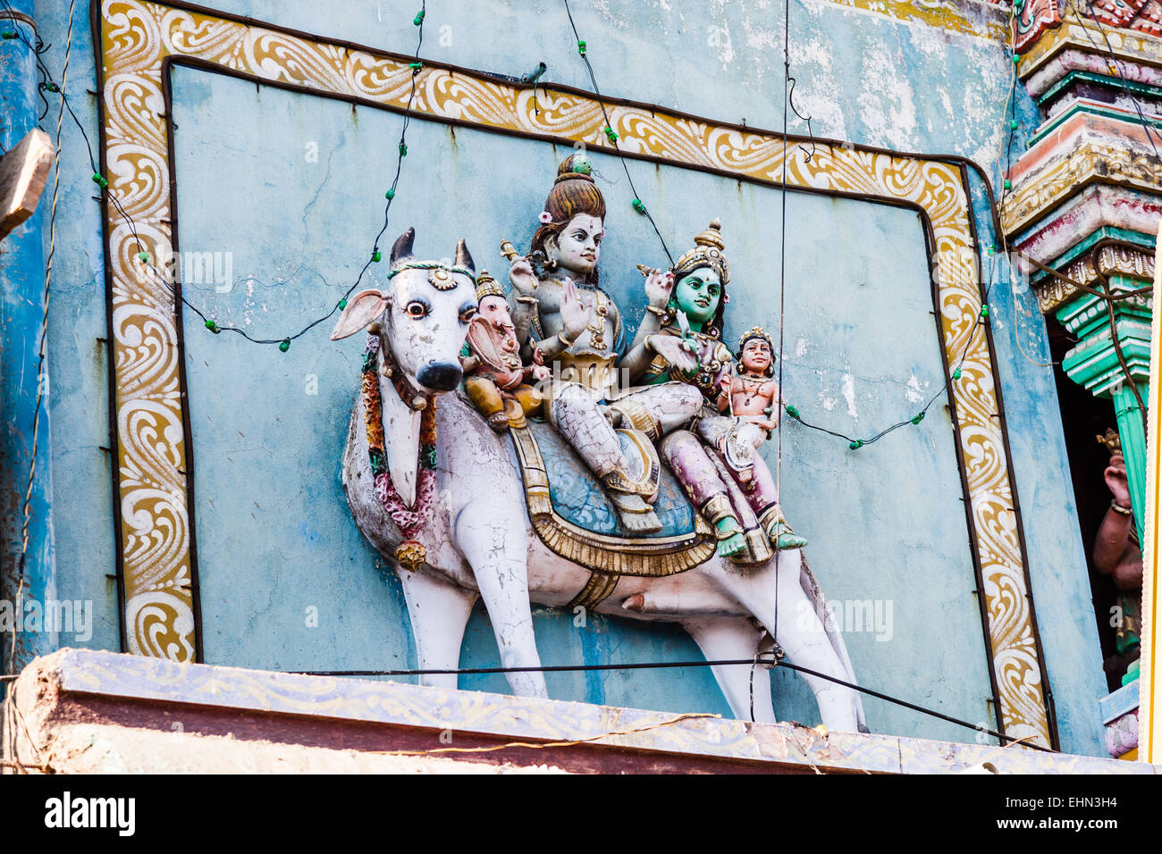 Schrein des Nataraja Chidambaram Tamil Nadu, Indien. Stockfoto