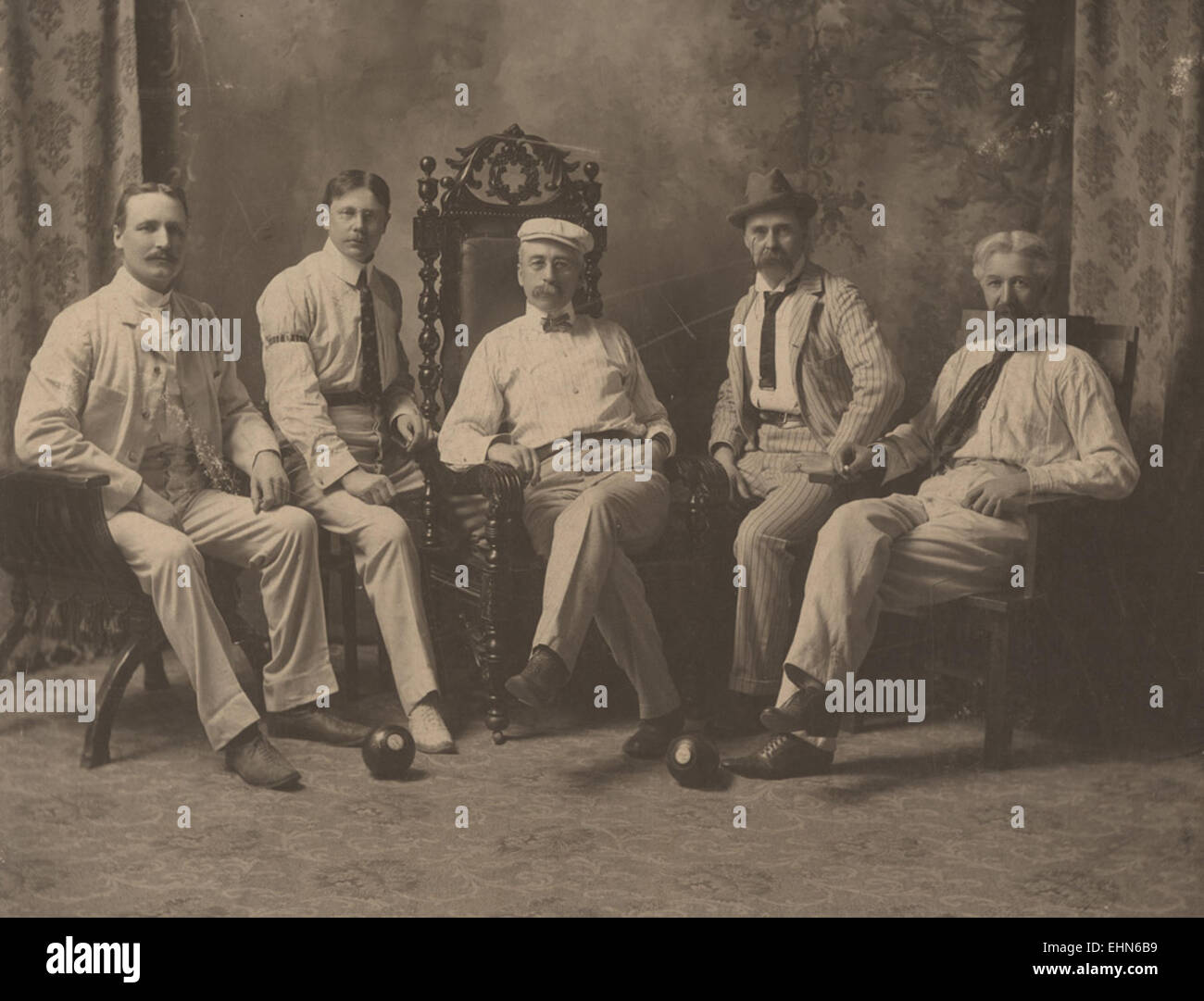 Goderich Bowlingclub, Offiziere für 1903 Stockfoto