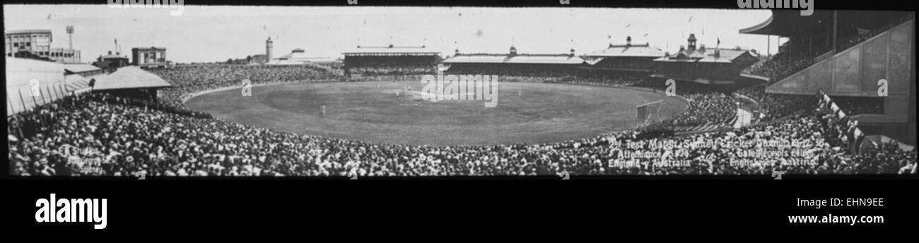 Panoramablick auf Sydney Cricket Ground, 193637 Marylebone Cricket Club Stockfoto