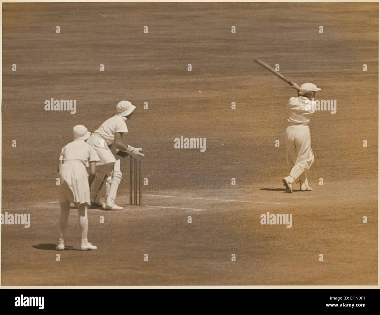 Damen Cricket Spiel, England V Australia in Sydney, 1934 / 35 Stockfoto