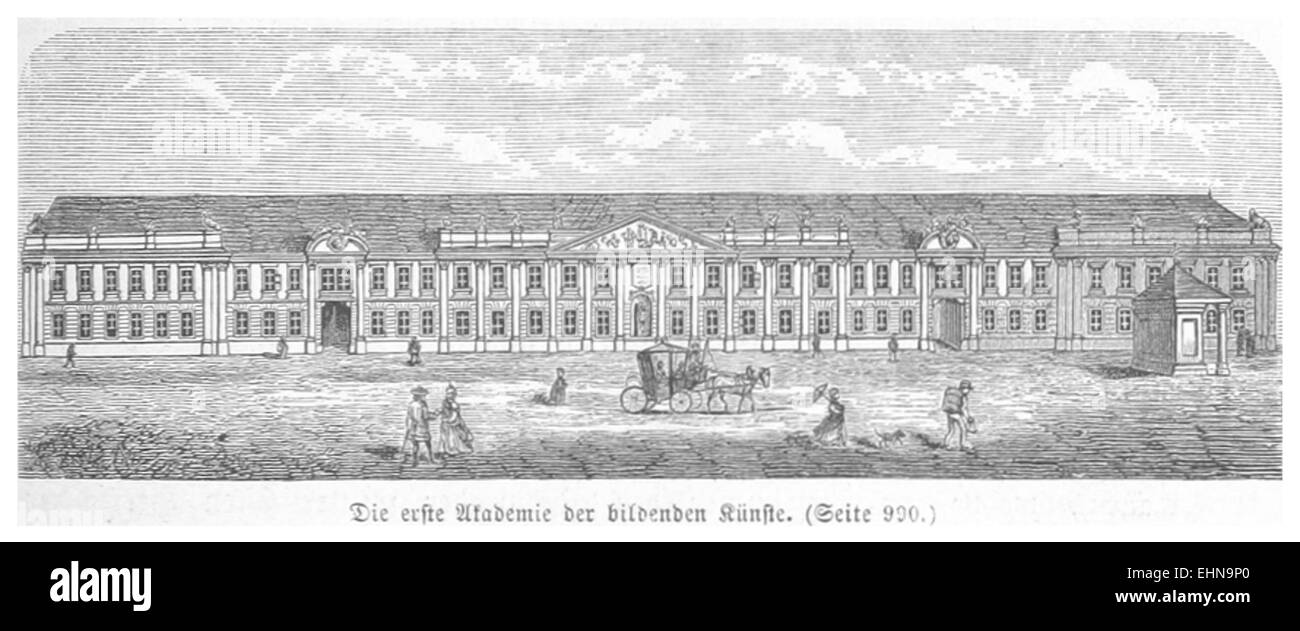 BERMANN(1880) p1051 Die Erste Akademie der Bildenden Künste Stockfoto